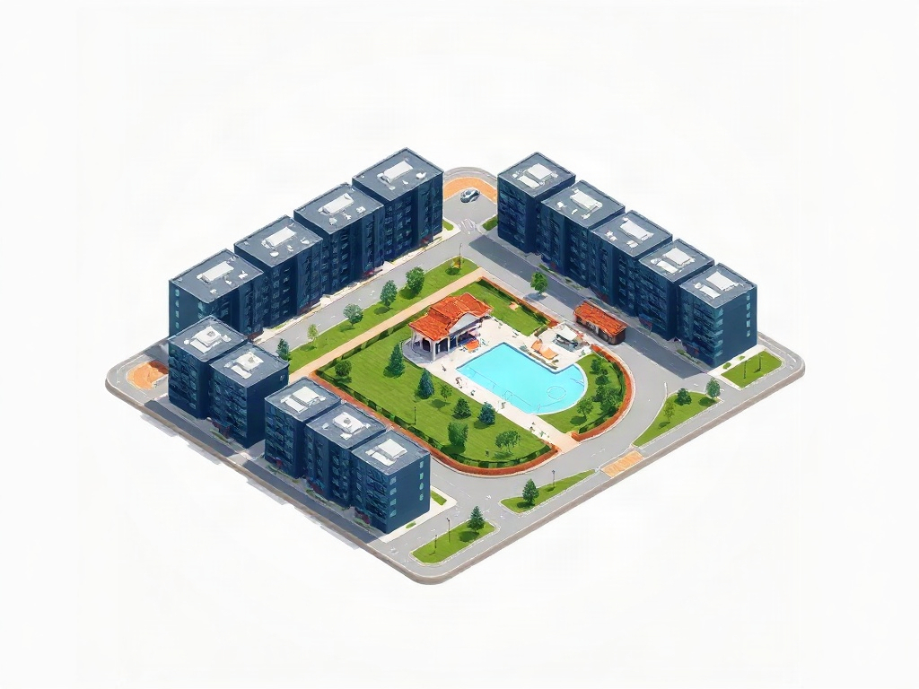 Tellapur's draw: large gated-community homes around central greens, priced below the corridors nearer the office core.