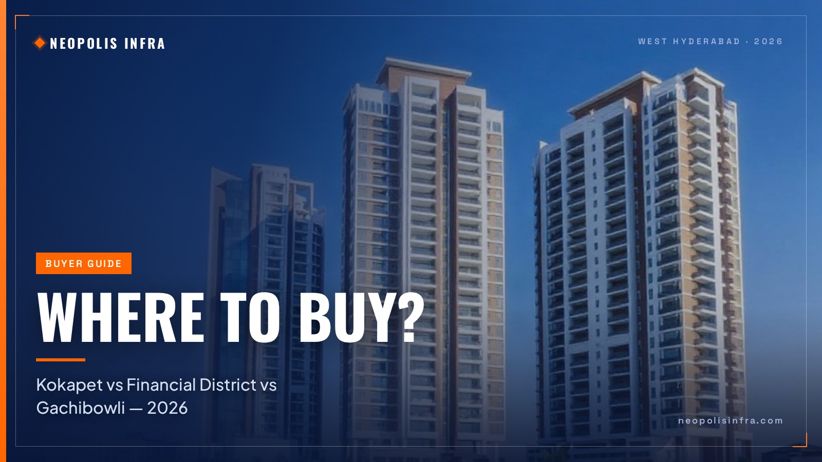 Kokapet vs Financial District vs Gachibowli: Where to Buy in 2026