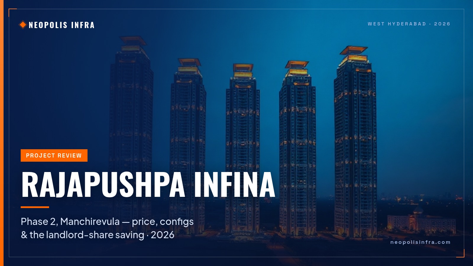Rajapushpa Infina Phase 2 Manchirevula 2026: Price, Review & Landlord-Share Saving