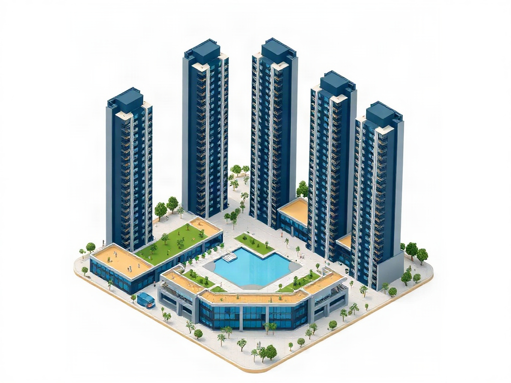 Rajapushpa Pristinia: six premium towers and a ~60,000 sq.ft clubhouse in Kokapet — where the landowner-share saving fits.